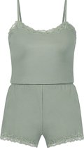 Hunkemöller Dames Nachtmode Korte pyjama set - Groen - maat 2XL