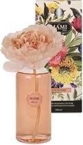 Mami Milano® Bloem geurverspreider Rose in Fiore 500ml - Huisparfum - Interieur parfum - Luxe verpakking - Geurstokjes - Diffuser