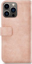 Mobilize Elite Gelly Telefoonhoesje geschikt voor Apple iPhone 13 Pro Hoesje Bookcase Portemonnee - Soft Pink