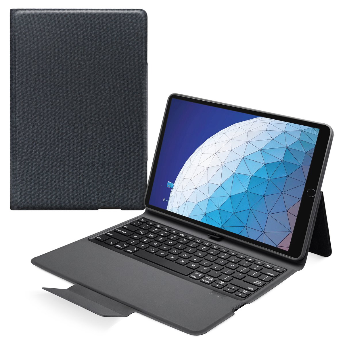 Mobilize Ultimate Bluetooth - Apple iPad Air 3 (2019) Hoes QWERTY Bluetooth Toetsenbord Bookcase - Zwart
