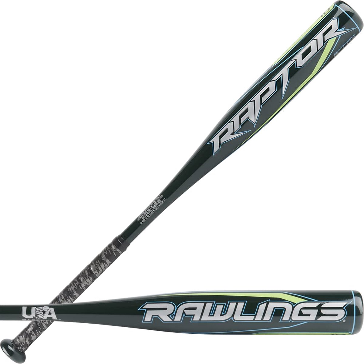 Rawlings | Batte de Baseball Raptor Youth | États-Unis | -10 Drop | 2 1/4'' Barrel | 1 pièce en Aluminium