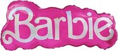 Barbie folieballon 70 cm - Tekst - Roze - Feest - Prinses