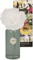 Mami Milano® Bloem geurverspreider Fiori Bianchi 500ml - Huisparfum - Interieur parfum - Luxe verpakking - Geurstokjes - Diffuser