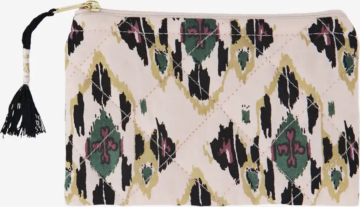 Madam Stoltz - Gewatteerd Etui - Roze print - S