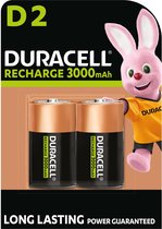 Duracell Piles rechargeables D 3000mAh, pack de 2