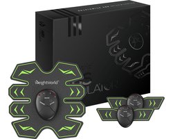 WeightWorld elektrische buikspiertrainer - 8 pads buikspier stimulator - Sixpack en buikspieren EMS trainer