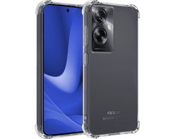 Hoesje - Geschikt voor OPPO A79 - Sterk & Shockproof - Siliconen Shock Case - Hoes Cover - Telefoonhoes - Transparant