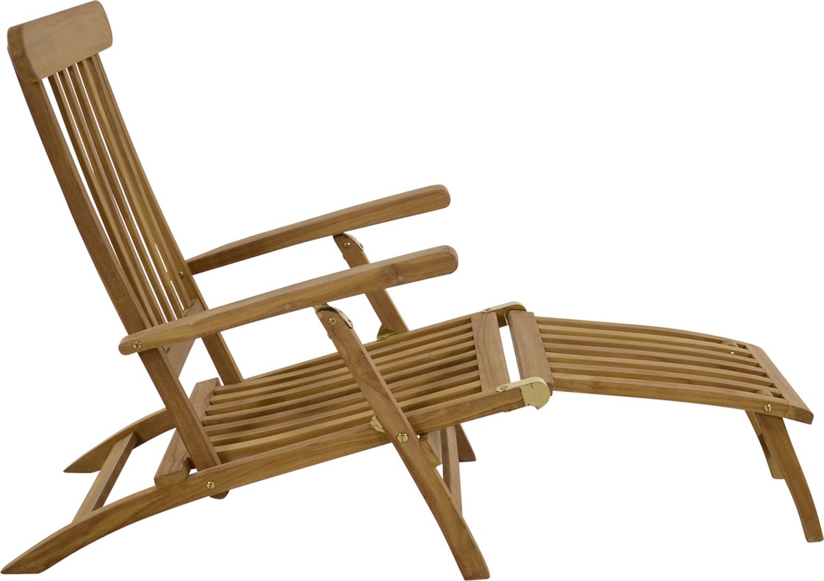 Lesli Living Deckchair teak réglable