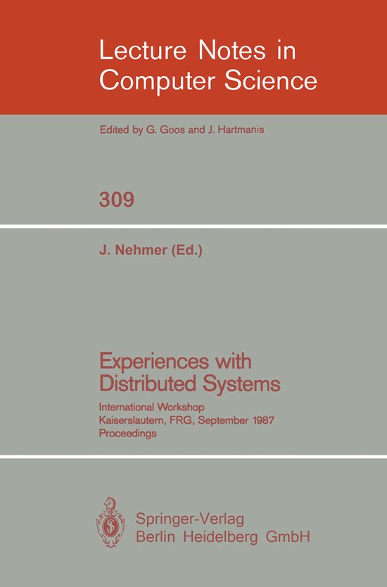 Experiences with Distributed Systems - cover