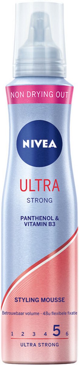 NIVEA Haarmousse Ultra Strong - 3 x 150 ml - Voordeelverpakking