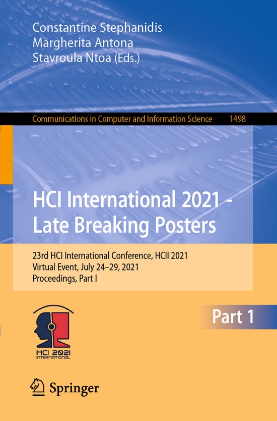 Communications in Computer and Information Science1498- HCI  ... - cover