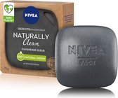 6x Nivea Naturally Clean Bar Zuiverende Scrub 75 gr