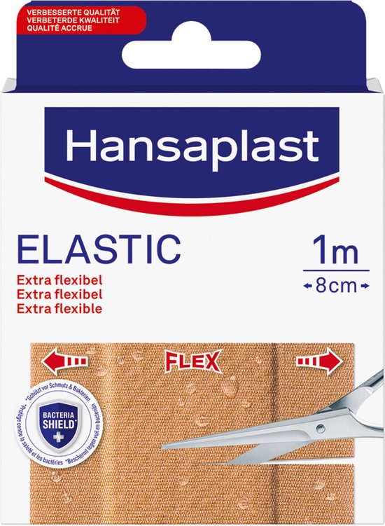 Hansaplast Elastic Pleisters - 1m x 8cm - Hansaplast