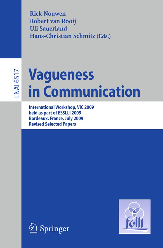 Vagueness in Communication - cover
