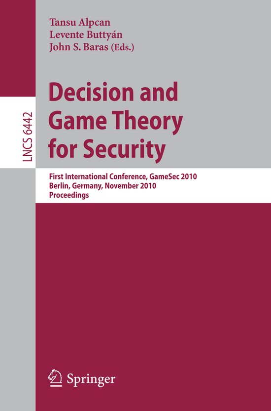 Decision and Game Theory for Security - cover
