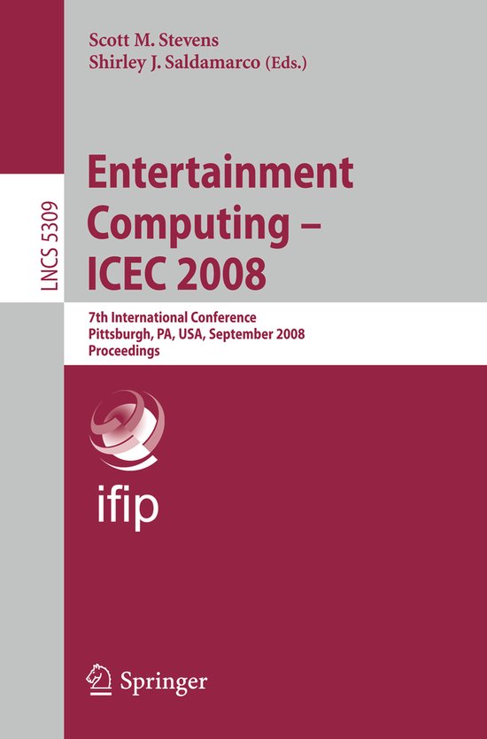 Entertainment Computing - Icec 2008 - cover
