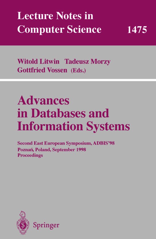 Advances in Databases and Information Systems - cover