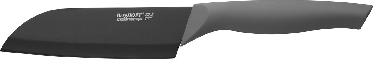 Santoku mes met coating 14cm - Grijs -