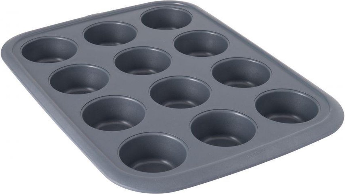 GEM Muffinvorm met 12 cups - Grijs - PFAS-vrij