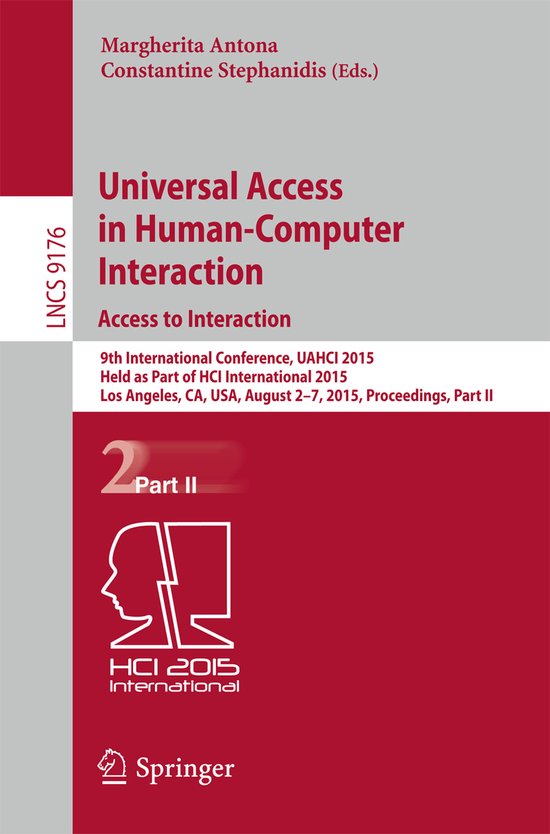 Universal Access in Human Computer Interaction Access to Int ... - cover