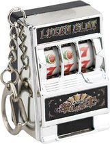 Ainy - Lucky Casino Slotmachine sleutelhanger met sleutelringen | gokkast | speelautomaat | gokautomaat | fruitautomaat | fruitmachine | geluksbrenger sleutelhangers ring volwassenen accessoires | Vaderdag cadeau