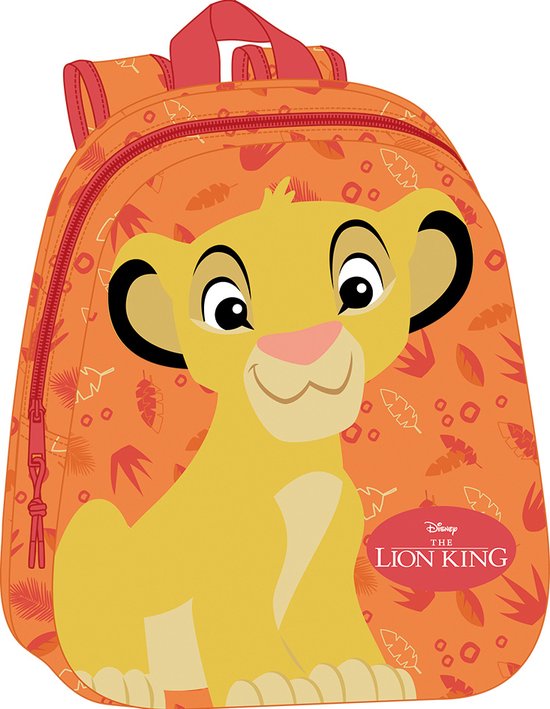Disney The Lion King Rugzak, 3D Simba - 33 x 27 x 10 cm - Polyester