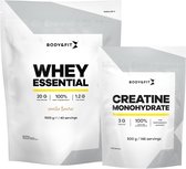 Body & Fit Whey Essential Vanille 1000 gram - Eiwitpoeder - Whey Protein + Creatine Monohydrate 500 gram
