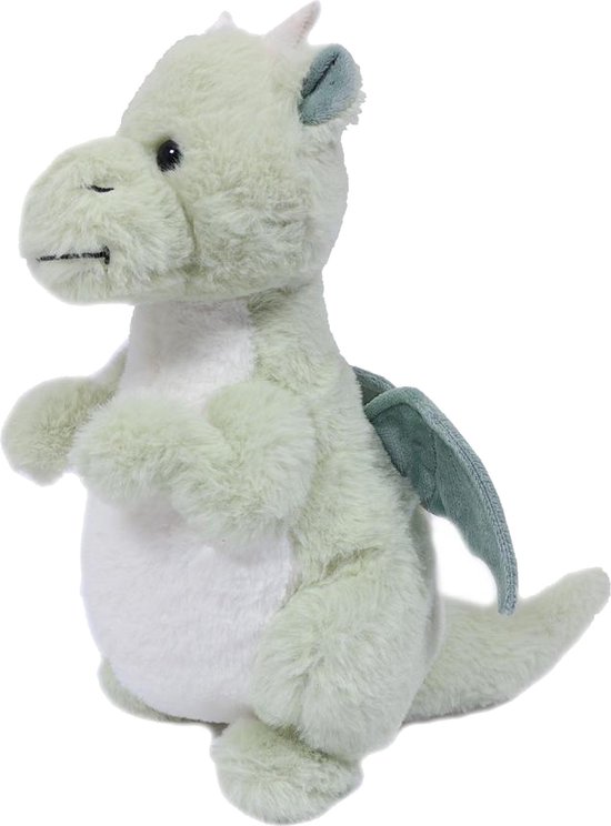 Foto: Pia toys knuffeldier draak zachte pluche stof premium kwaliteit knuffels groen 30 cm