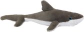 Pia soft Toys Knuffeldier Witte Haai - zachte pluche stof - premium kwaliteit knuffels - grijs - 46 cm - Haaien