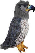 Pia Soft Toys Knuffeldier Arend/Adelaar - zachte pluche stof - grijs/wit - premium kwaliteit knuffels - Roofvogels - 36 cm