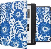 iMoshion Ereader Cover / Hoesje Geschikt voor Kobo Elipsa 2E - iMoshion Design Slim Hard Case Sleepcover Bookcase met stand - / Flower Tile