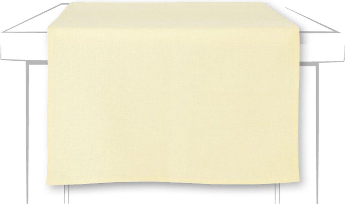 Linnen Tafelloper Licht geel - 45 x 150 cm