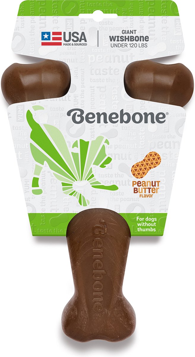 Benebone - Kauwartikelen - Ben Wishbone Pindakaas-g 877300 - 197422