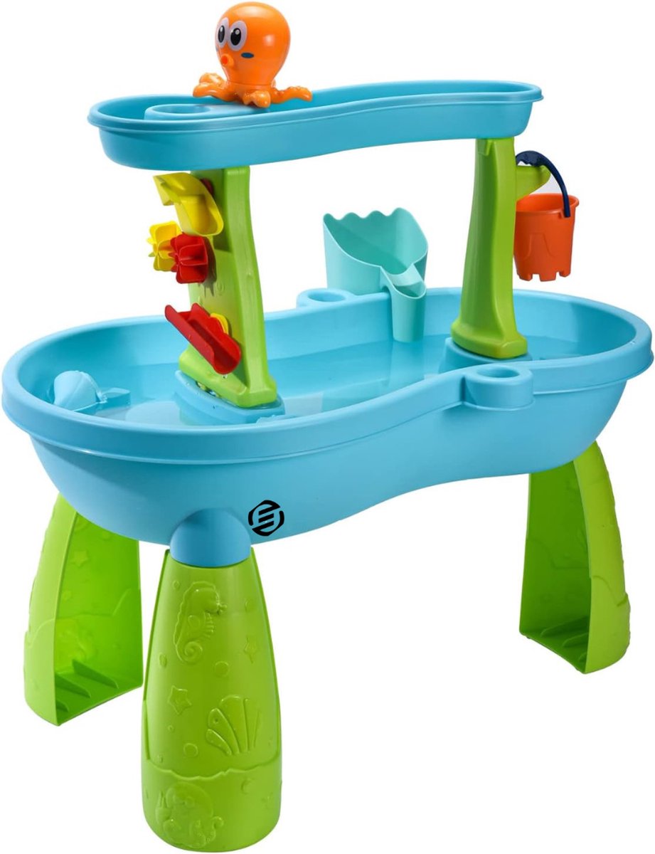 Equivera Watertafel Zandtafel Waterspeelgoed Speeltafel Eenvoudig in Elkaar te Zetten Multi-Speeltafel Premium