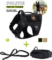 Always Prepared © Pro K9 - Y Tuig - Halsband - Riem – Middel en Grote Hond – Zwart - M