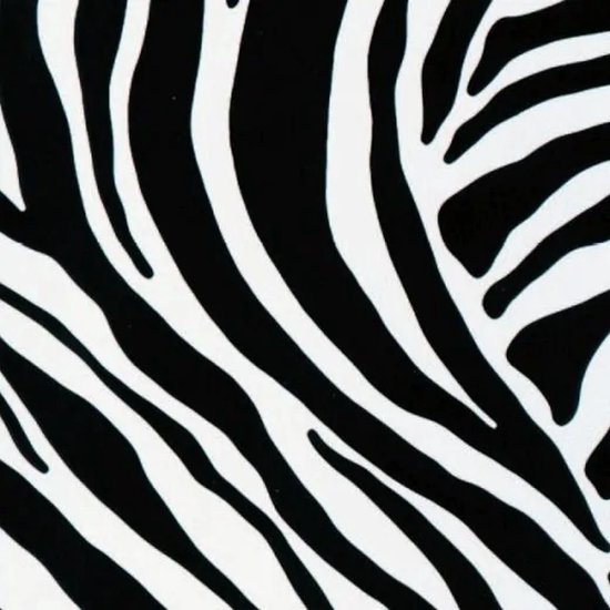 Decoratie plakfolie Zebra 45 cm x 2 meter zelfklevend - Decoratiefolie - Meubelfolie