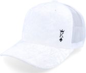 Hatstore- Poker King Crown Velvet White A-frame Trucker - Iconic Cap
