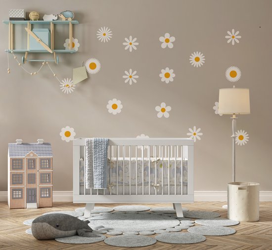 Stickers muraux Fleurs - 18x 20 x 20 cm par fleur - 18x 20 x 20 cm par fleur - chambre bébé et enfant - fleurs toutes
