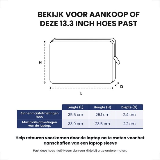 Housse pour ordinateur portable 13,3 pouces XV – Housse pour ordinateur portable – Gris foncé