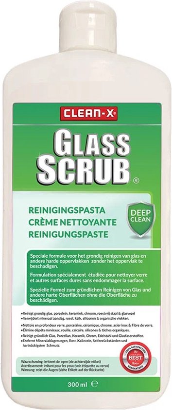 Clean-x Glass Scrub reinigingspasta 300ml