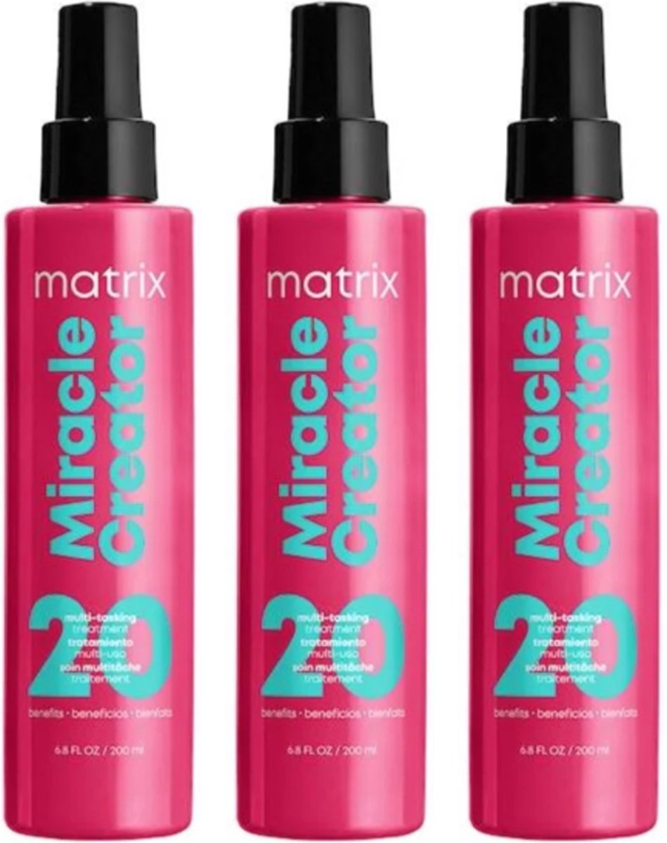 Matrix Miracle Creator Leave-In Spray - 3x190ml