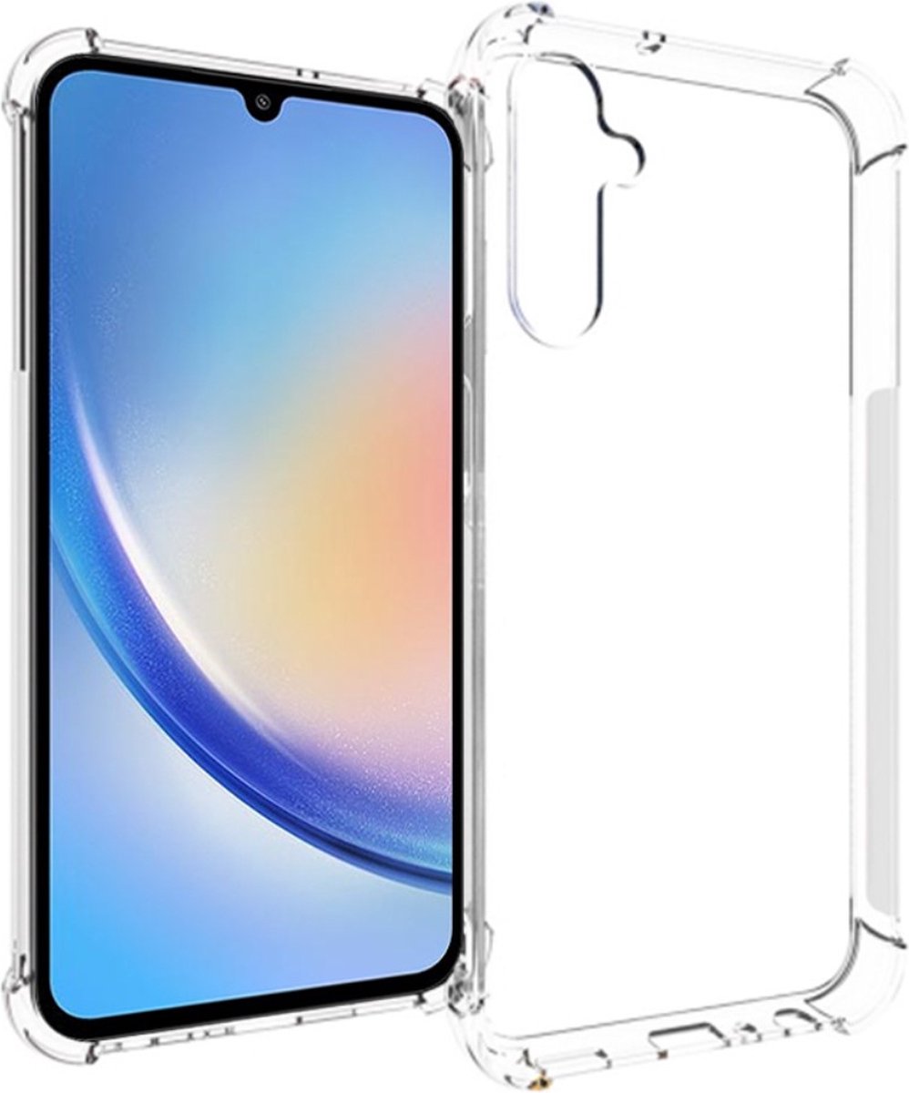 Anti-shock Back Cover voor de Samsung Galaxy A25 Transparant