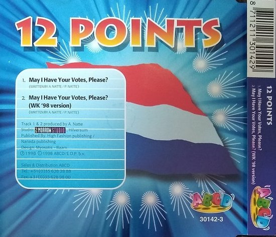 12 Points – May I Have Your Votes, Please 2 Track Cd Maxi 1998