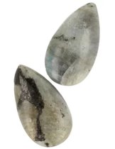 Pendentif en forme de goutte de la pierre précieuse Labradorite