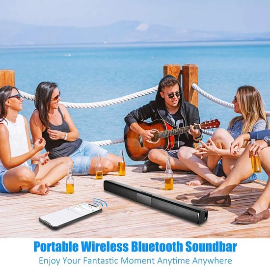 VGD - Tv Geluid Bar - Soundbars voor Tv - Subwoofer - Speaker - Geluidsysteem - Geluidsbox - Bedraad en Bluetooth - Surround Sound - VGD