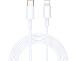 USB-C naar Lightning kabel 1 Meter geschikt voor Apple iPhone (12,13) & iPad- oplader kabel - lader - kabel - oplader - Duo Pack - 109551