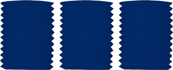 Treklampion - 5x - blauw - papier - Dia 16 x H20 cm - Sint Maarten lampionnen - Verjaardag/themafeest hangdecoratie