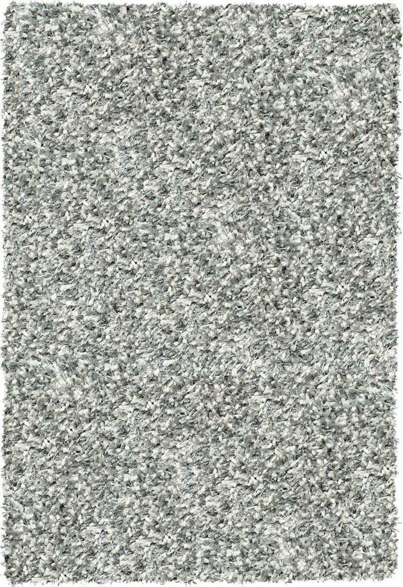 Rugsman Mellow Vloerkleed - 80 x 150 cm - Grijs - Rechthoekig, Loper, Rond - Syntethisch - Woonkamer - Effen - Shaggy - Hoogpolig, Modern