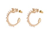 Collection Emilie - boucles d'oreilles - couleur or - dragon - avec pochette cadeau