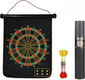 Sustainably C Dubbelzijdig Magnetisch Dartbord - 6 pijltjes - Darten - Dartpijlen - Voor kinderen en volwassenen - Speelgoed - Game - Zwart